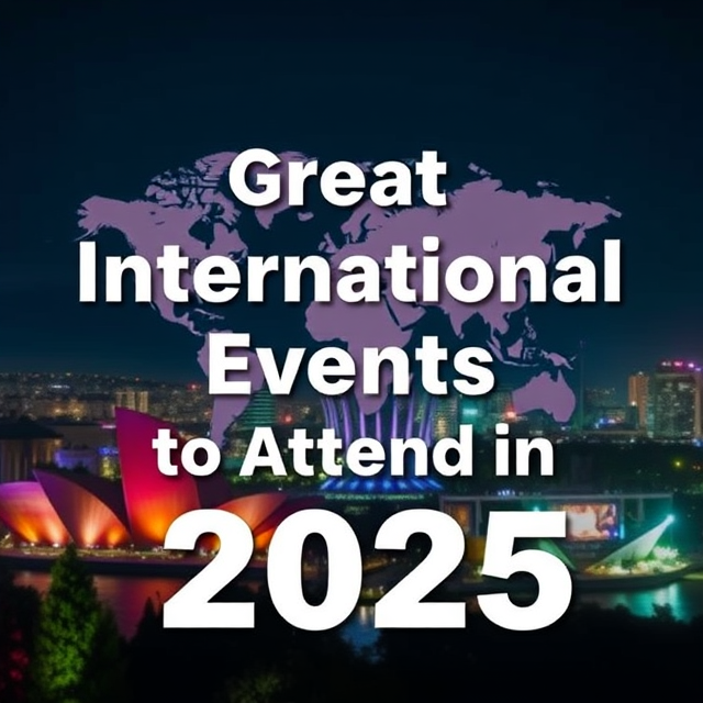 Great International Events to Attend in 2025